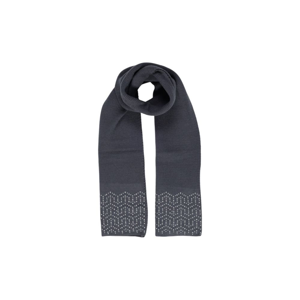 Pieces Gray Polyester Scarf - Image 3