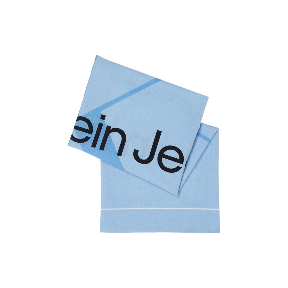 Calvin Klein Jeans Blue Organic Cotton Scarf