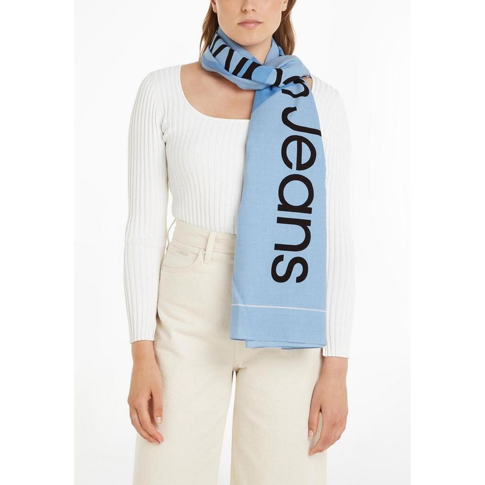 Calvin Klein Jeans Blue Organic Cotton Scarf - Image 3