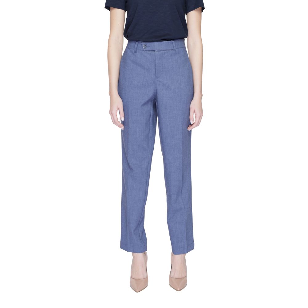 Street One Blue Polyester Pant