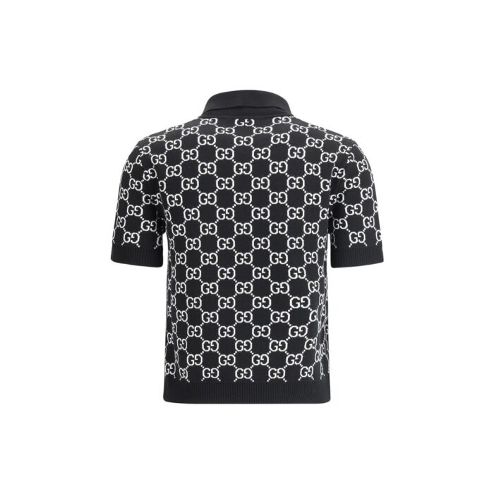 Gucci GG wool jacquard Polo Top - Image 2