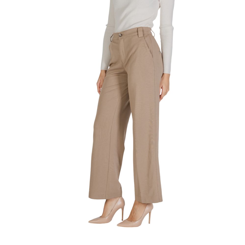 Street One Beige Viscose Casual Pants - Image 4