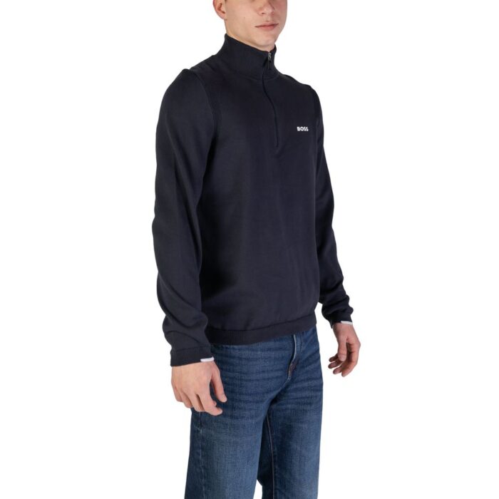 Hugo Boss Blue Cotton Cardigan - Image 3