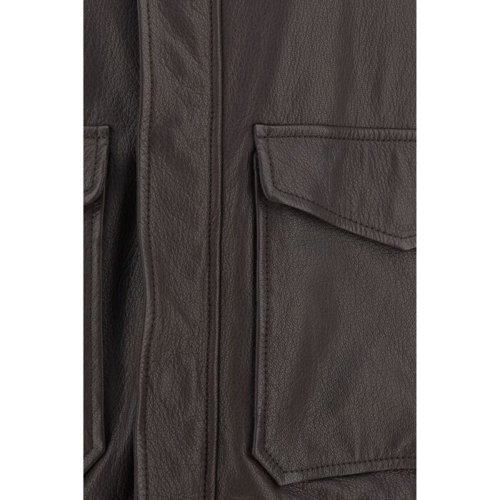 Brunello Cucinelli Leather Jacket - Image 3