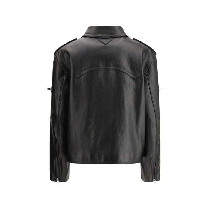 Prada Biker leather Jacket - Image 2