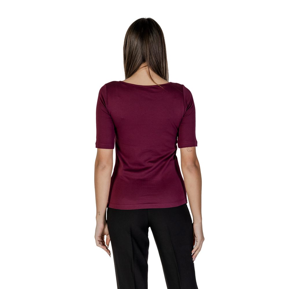 Street One Purple Cotton T-Shirt - Image 2