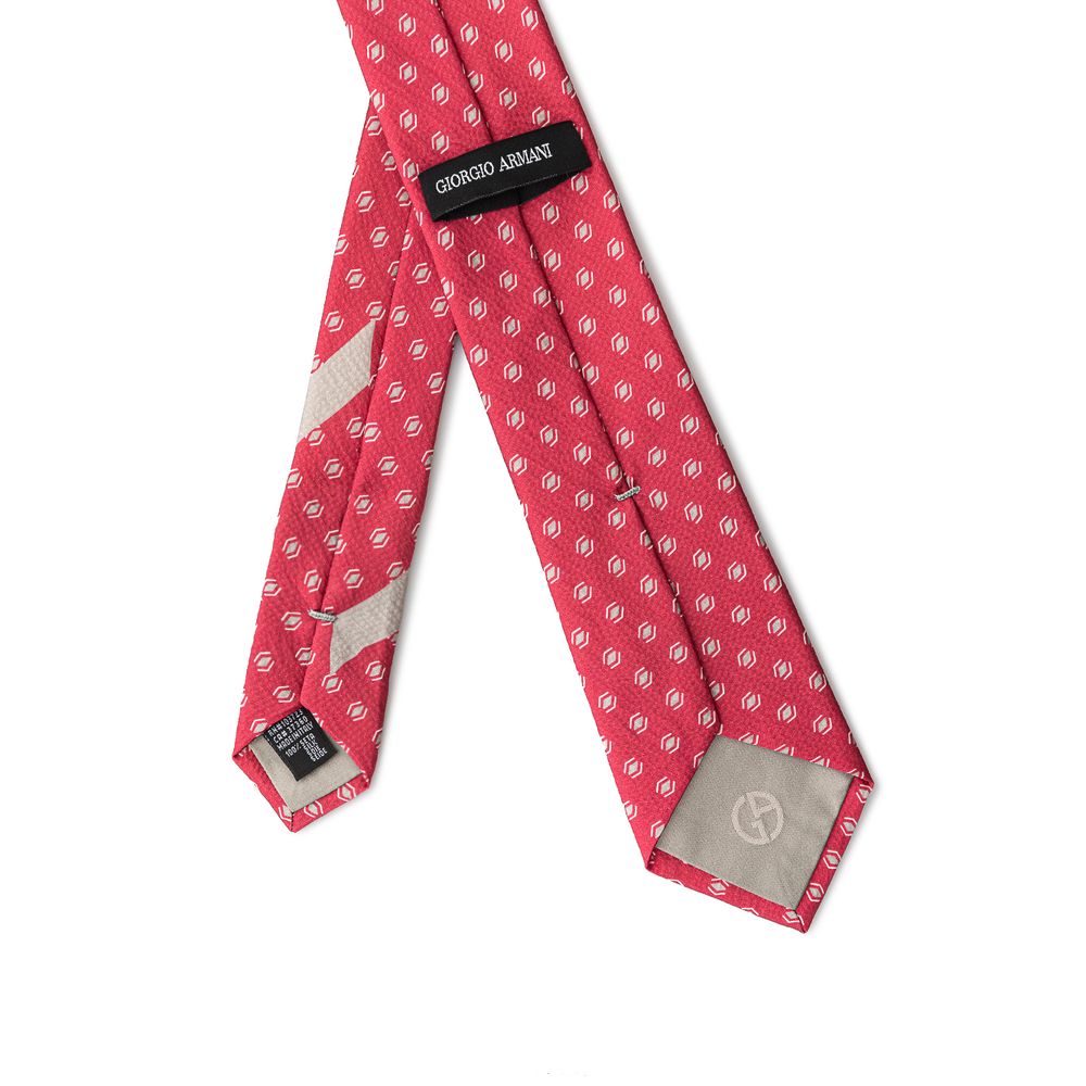 Giorgio Armani Red Silk Ties & Bowty - Image 2