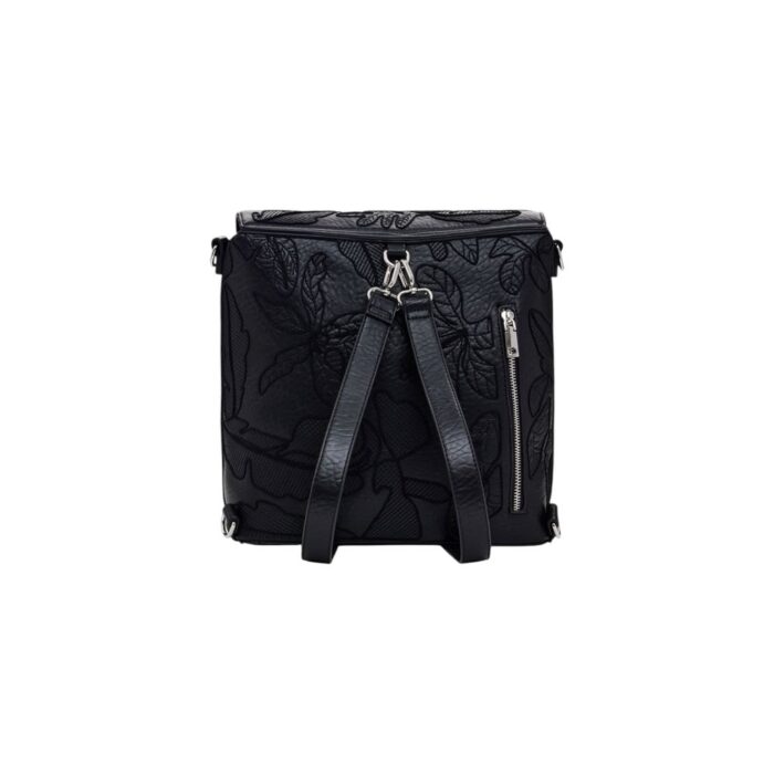 Desigual Black Polyethylene Backpack - Image 2