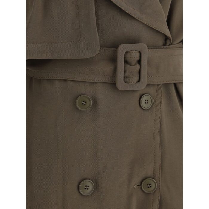 The Andamane Double-breasted Short Trench Coat - Image 3