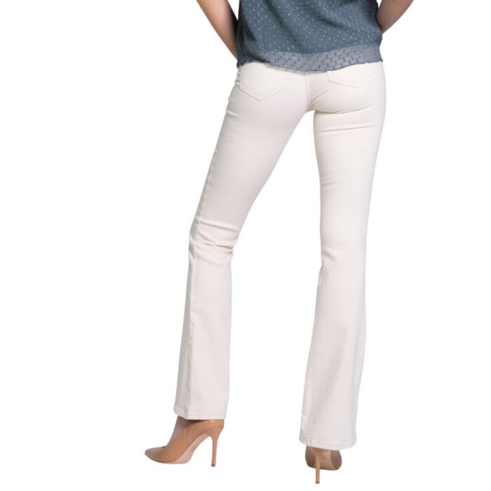 Only Cream Cotton Bootcut Jean - Image 2