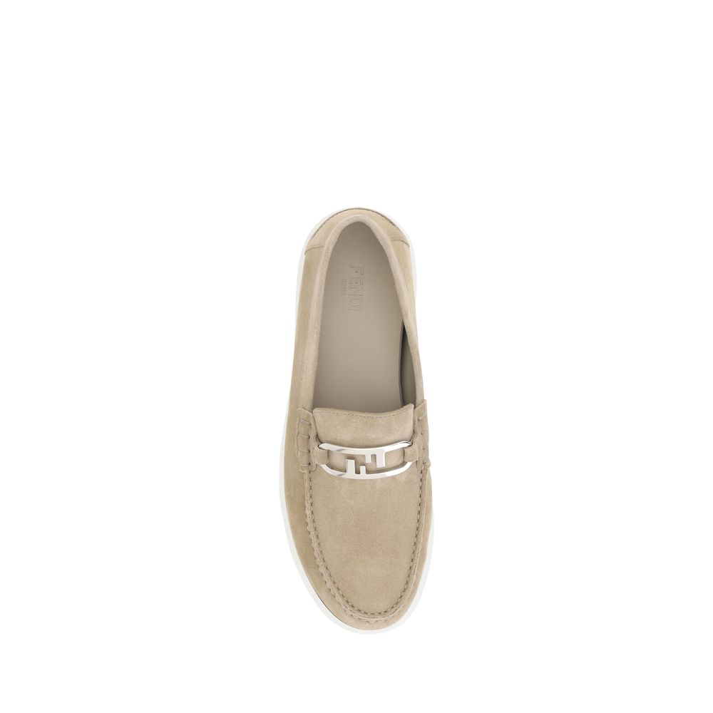 Fendi Suede leather Loafers - Image 4