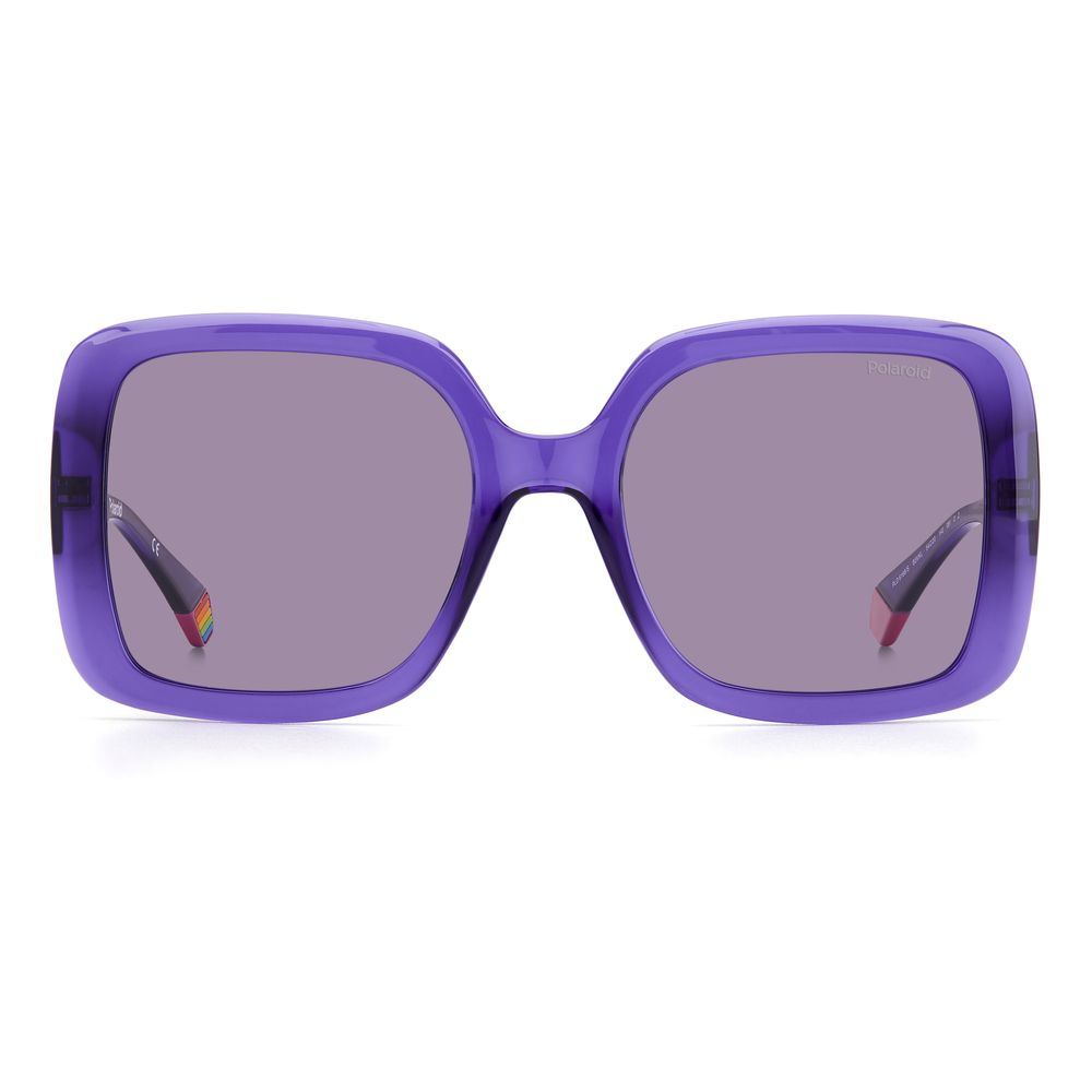 Polaroid Purple Plastic Sunglasses - Image 2