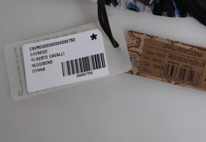 Roberto Cavalli White Leopard Push Up Reggiseno Bra Underwear - Image 4