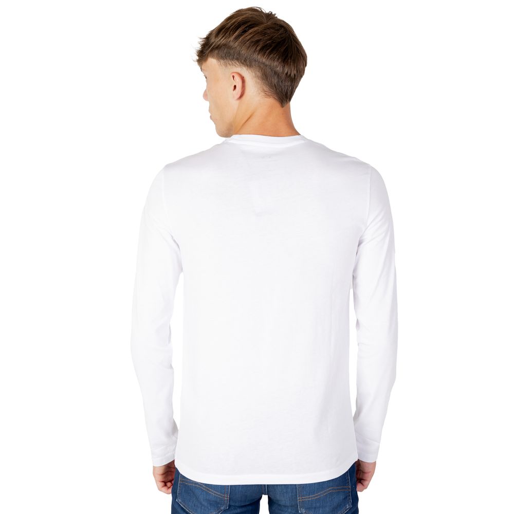 Armani Exchange White Cotton Long Sleeve T-Shirt - Image 2
