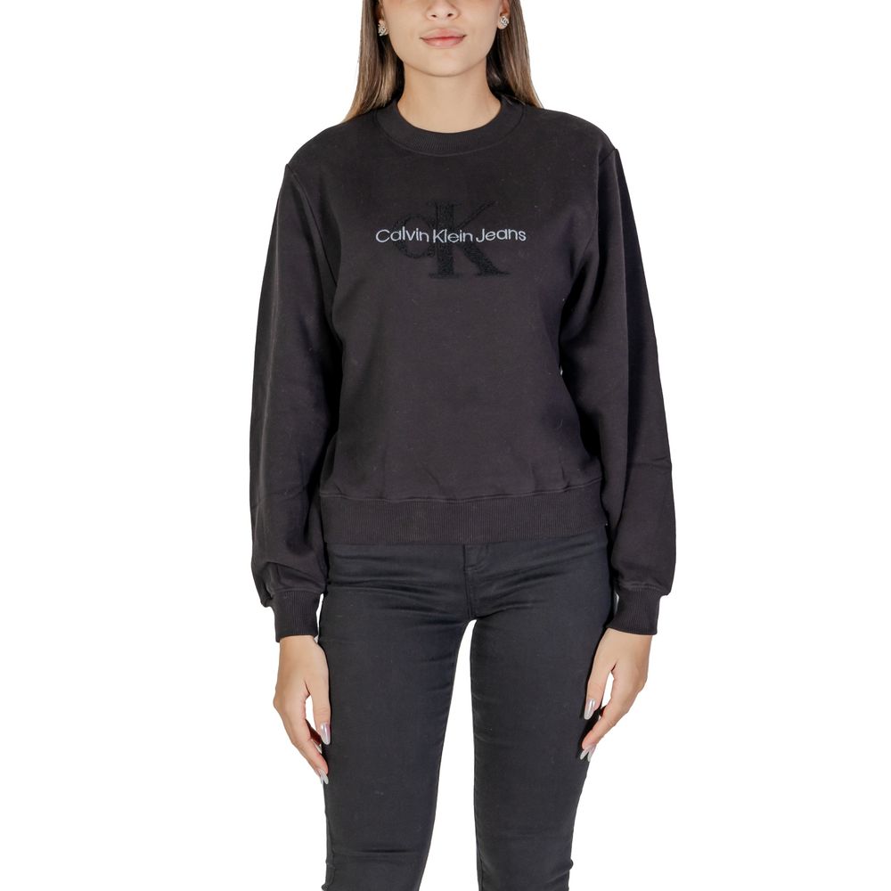 Calvin Klein Jeans Black Cotton Sweatshirt