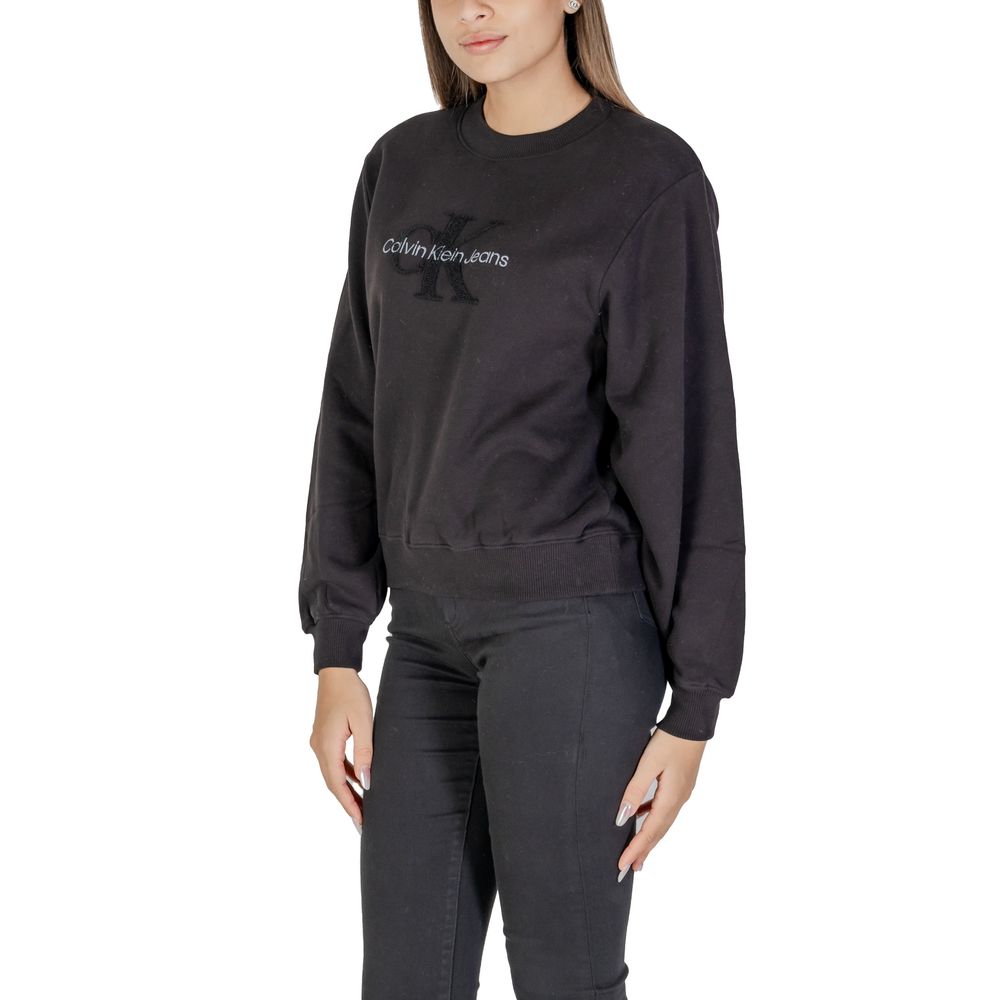 Calvin Klein Jeans Black Cotton Sweatshirt - Image 4