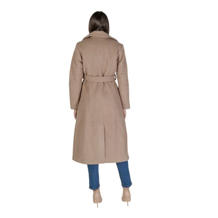 Vila Clothes Beige Polyester Jackets & Coat - Image 4