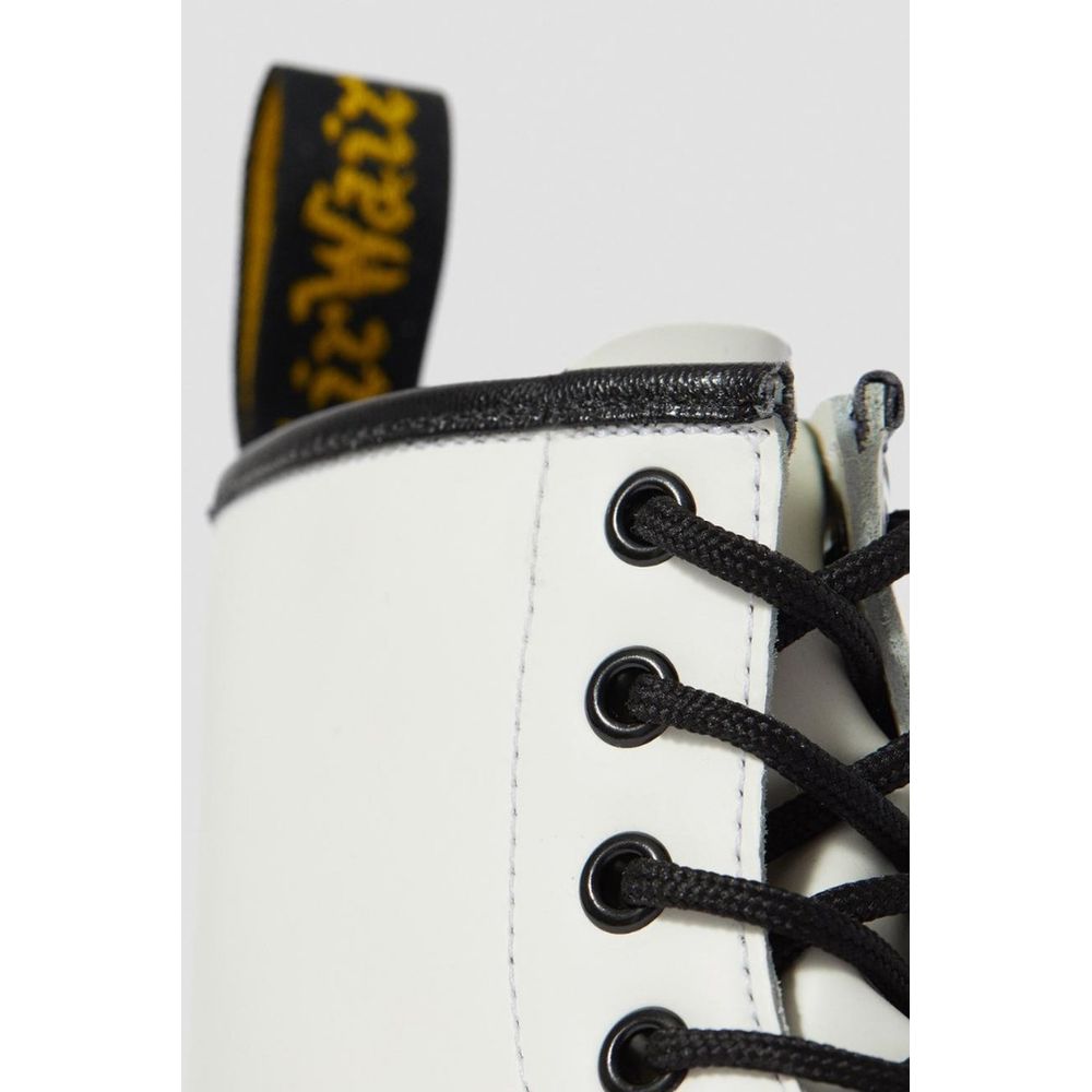 Dr. Martens White Leather Lace-Up Boots - Image 4