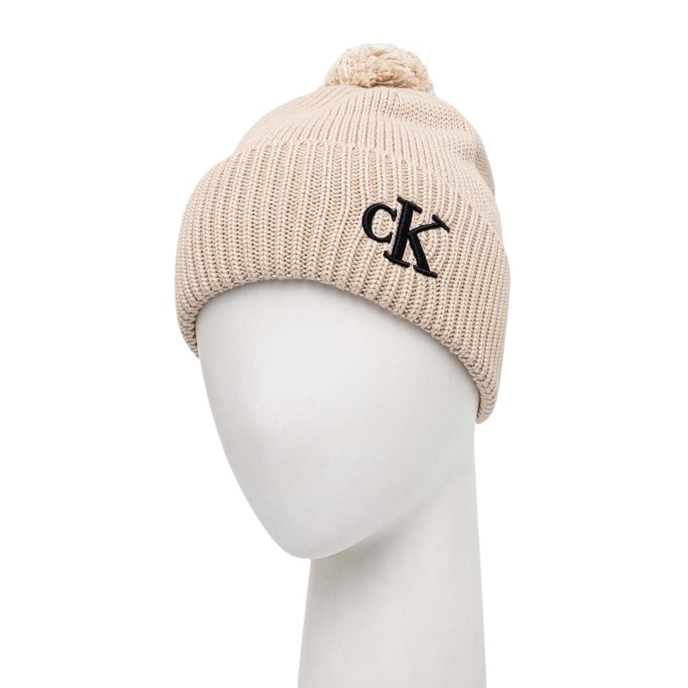 Calvin Klein Beige Cotton Caps Baseball Hat - Image 2