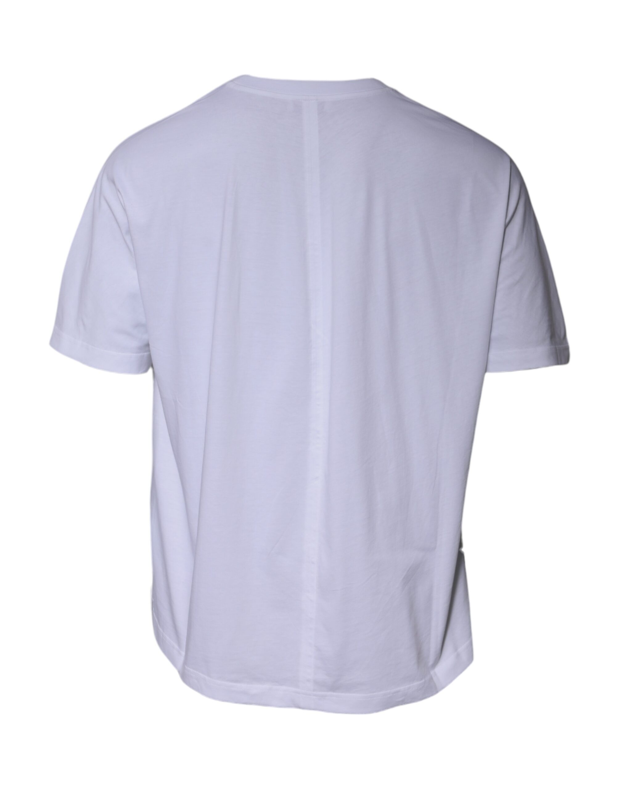 Balenciaga White Logo Cotton Crew Neck Short Sleeves T-shirt - Image 3