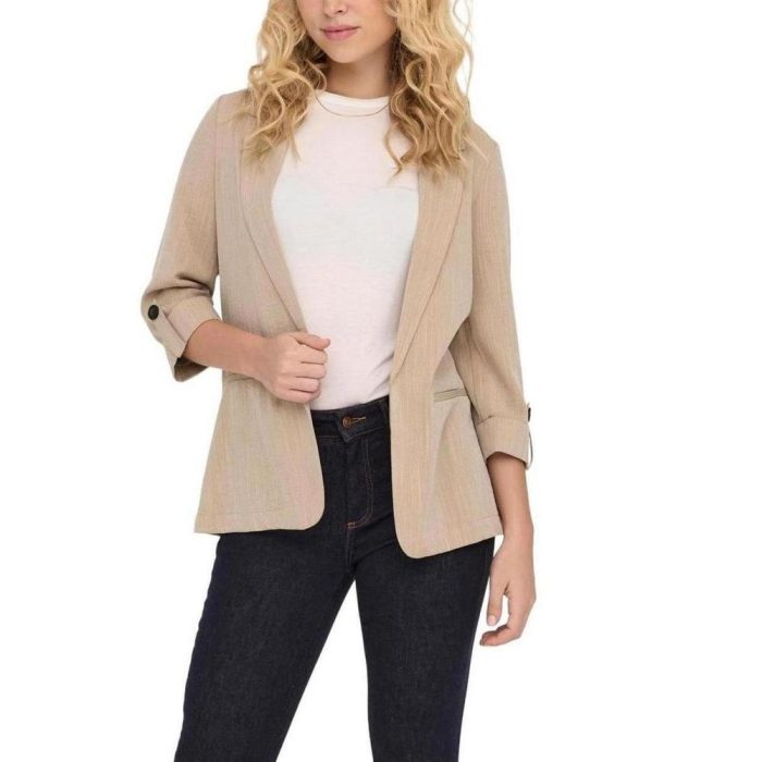 Only Beige Viscose Blazer - Image 3