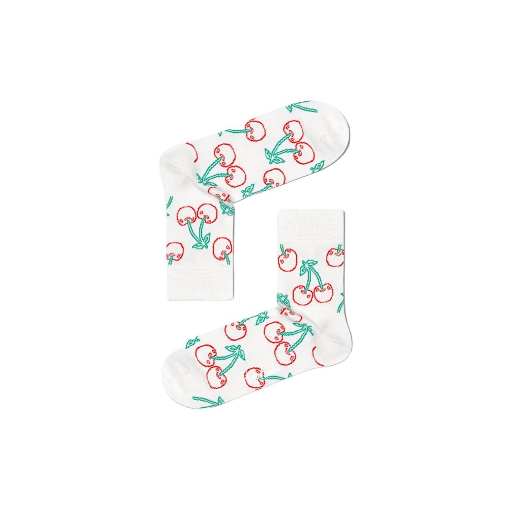 Happy Socks White Cotton Sock