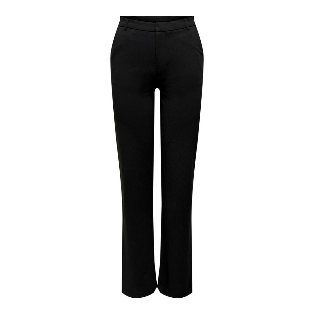 Jacqueline De Yong Black Elastane Pant