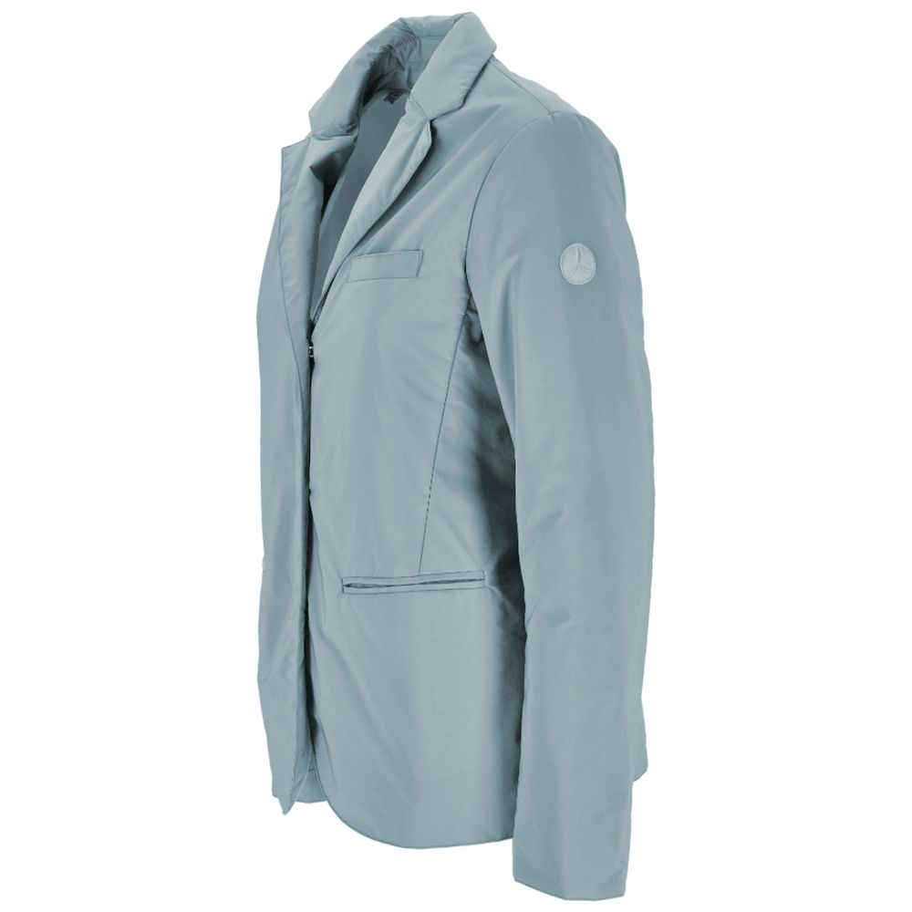 People Of Shibuya Light Blue Polyester Women Jacket - Image 3