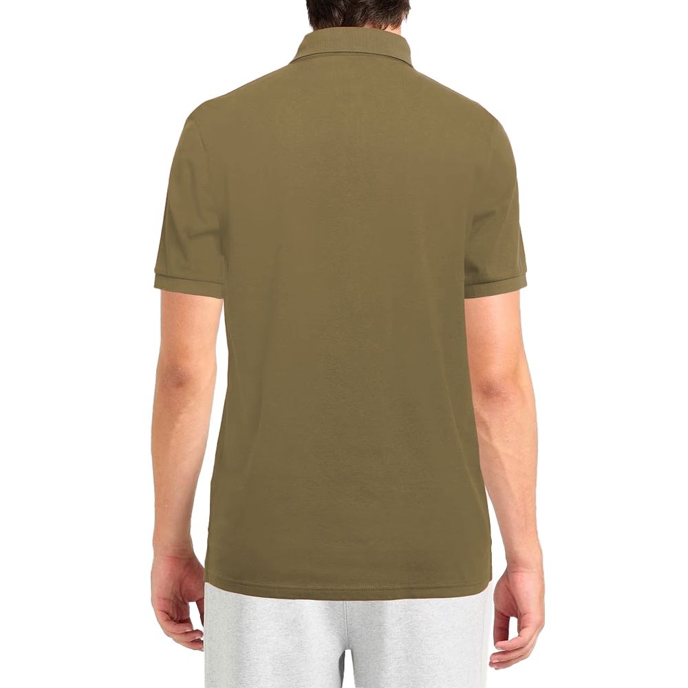 Alpha Studio Green Cotton Polo Shirt - Image 2