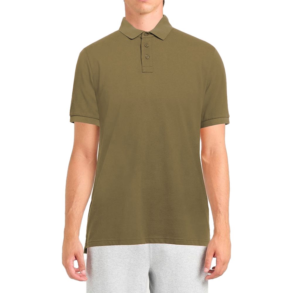 Alpha Studio Green Cotton Polo Shirt - Image 3