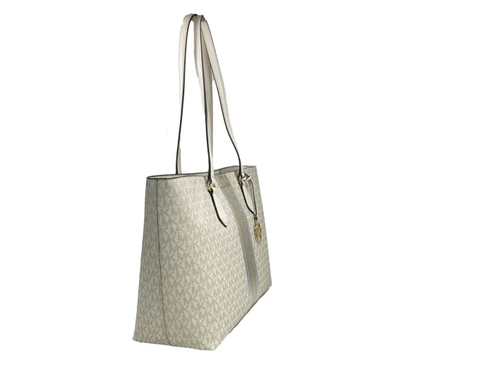 Michael Kors Sheila Large Tote Purse Bag Pale Gold - Image 2