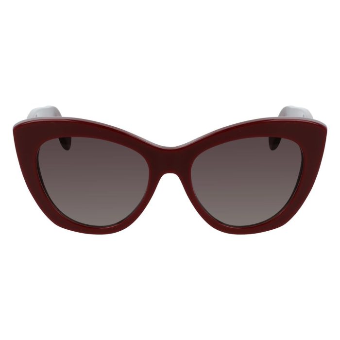 Salvatore Ferragamo Bordeaux Haircalf Sunglasses - Image 2