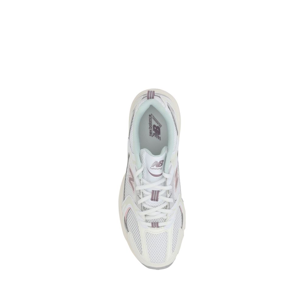 New Balance White Leather Tier 3 Sneakers - Image 4