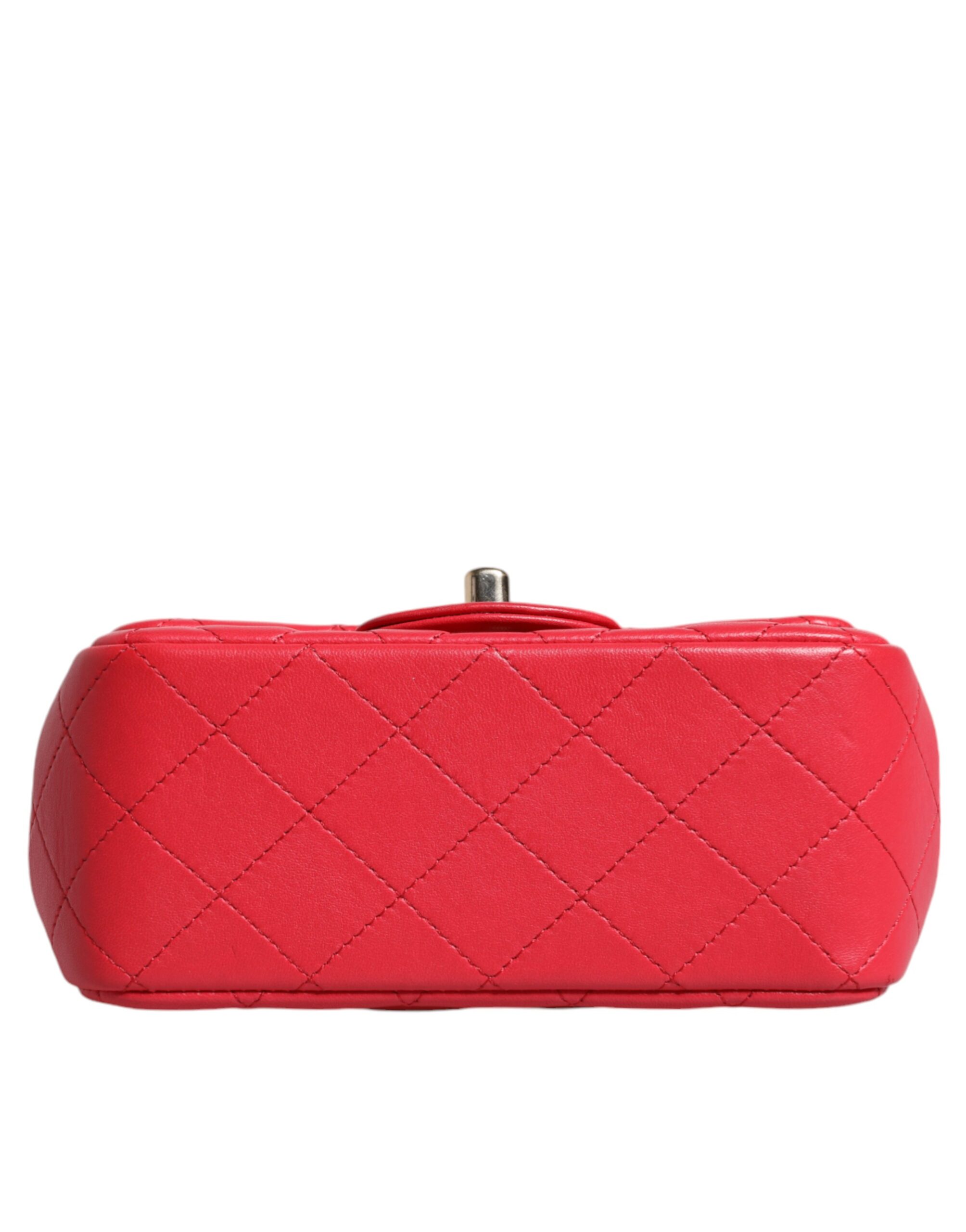 Chanel Pink Matelasse Chain Shoulder Lambskin Purse Mini - Image 5