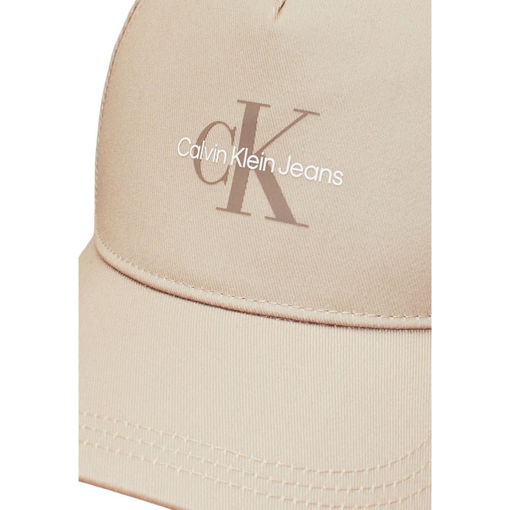 Calvin Klein Jeans Beige Recycled Polyester Caps Baseball Hat - Image 4