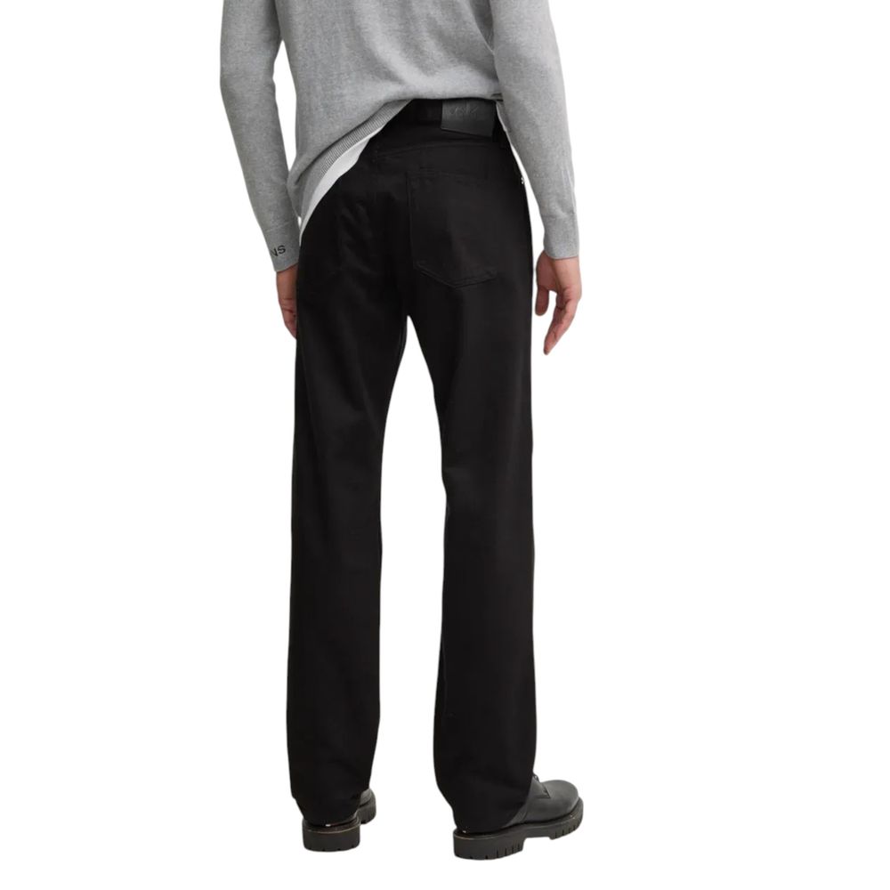 Calvin Klein Jeans Black Cotton Relaxed Fit Jean - Image 3