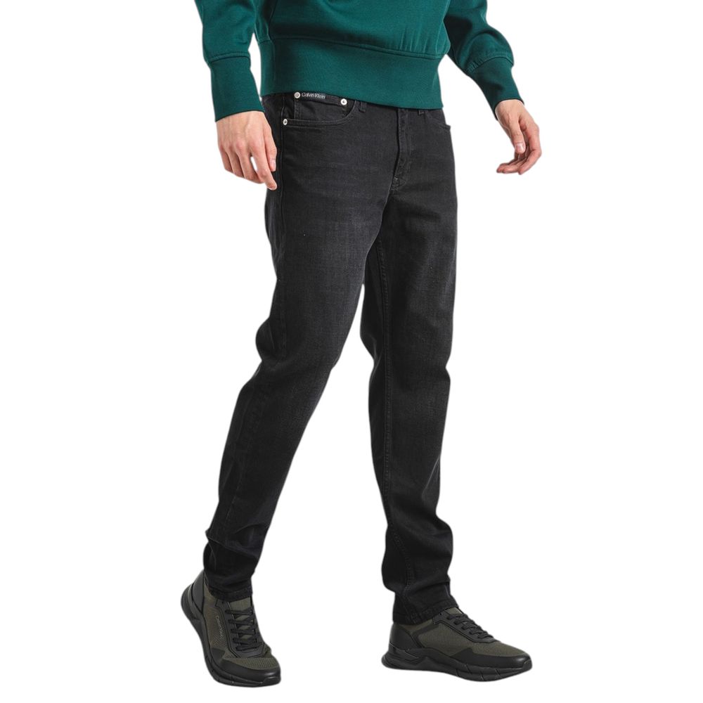 Calvin Klein Jeans Black Cotton Slim Fit Jean - Image 4