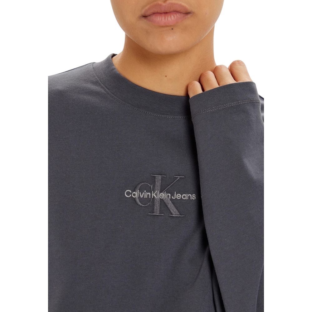 Calvin Klein Jeans Gray Cotton Long Sleeve - Image 3