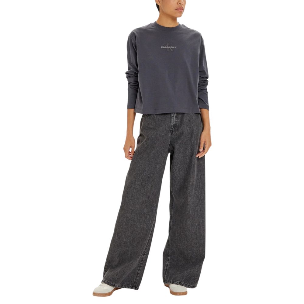 Calvin Klein Jeans Gray Cotton Long Sleeve - Image 4