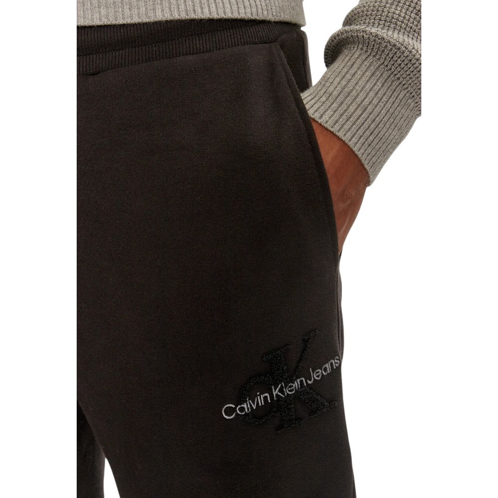 Calvin Klein Jeans Black Organic Cotton Joggers (Workout Pants) - Image 3
