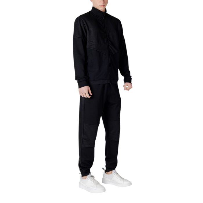 EA7 Emporio Armani Black Cotton Sweatsuit - Image 4