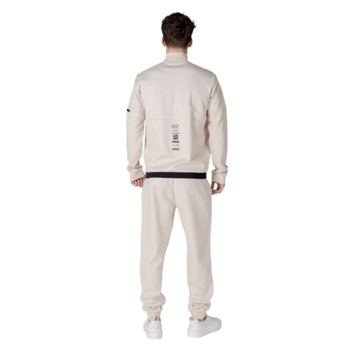 EA7 Emporio Armani Beige Cotton Sweatsuit - Image 2