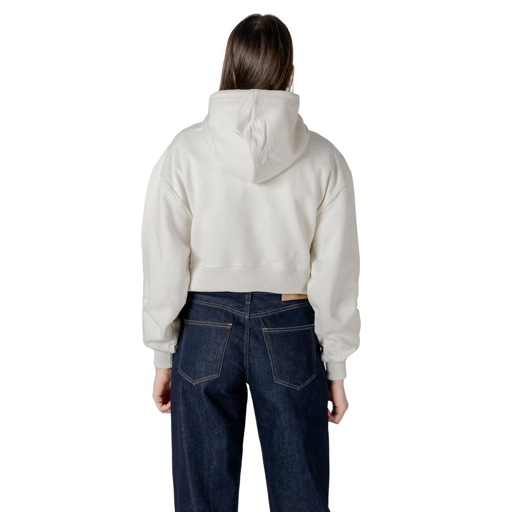 Calvin Klein Jeans Cream Cotton Hoody - Image 2