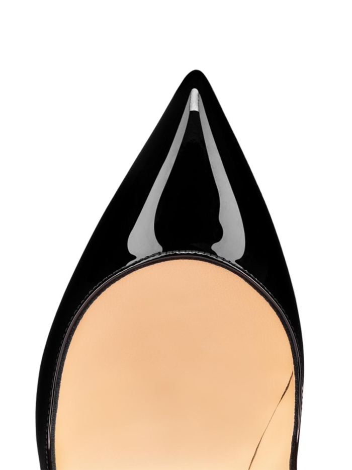 Christian Louboutin Black Patent Leather Hot Chick Pumps 100 - Image 4