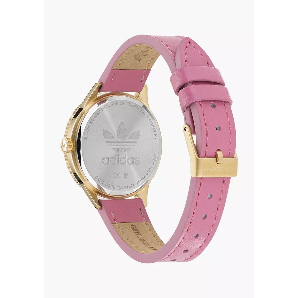 Adidas Multicolor Leather Dress Watch - Image 3
