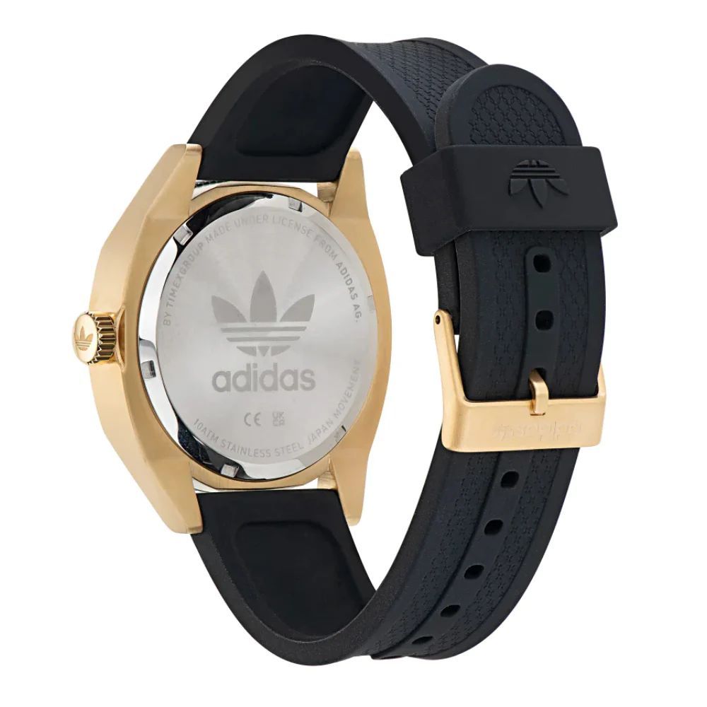 Adidas Black Synthetic Sport Watch - Image 2