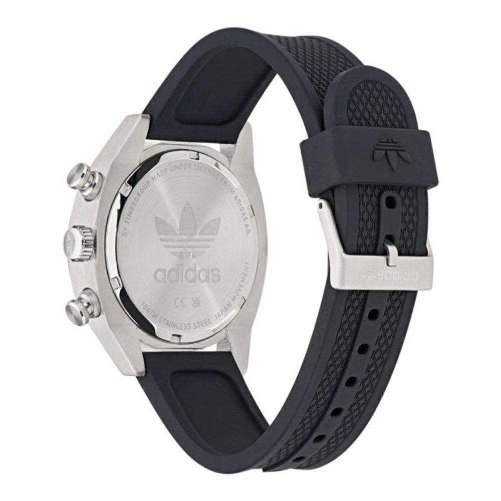 Adidas Black Synthetic Sport Watch - Image 2