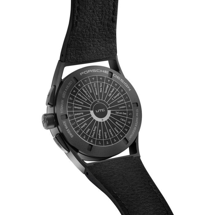 Porsche Design Black Leather Watch - Image 2