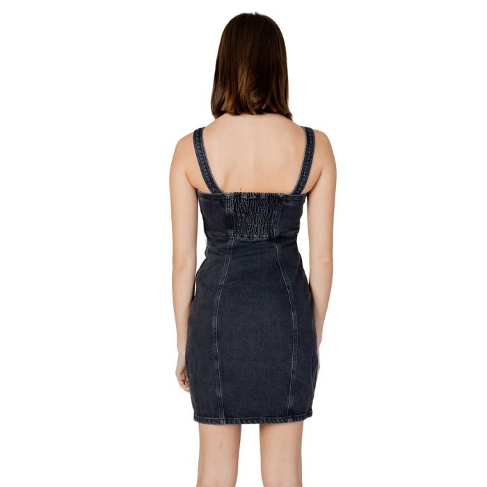 Tommy Hilfiger Jeans Black Recycled Cotton Dress - Image 2
