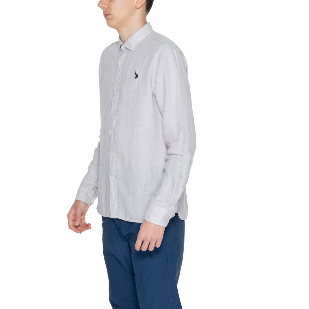 U.S. POLO ASSN. Beige Linen Shirt - Image 5